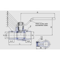 1/2" Inch Valogin 600WOG Lead-Free Solder Brass Ball Valve With Waste